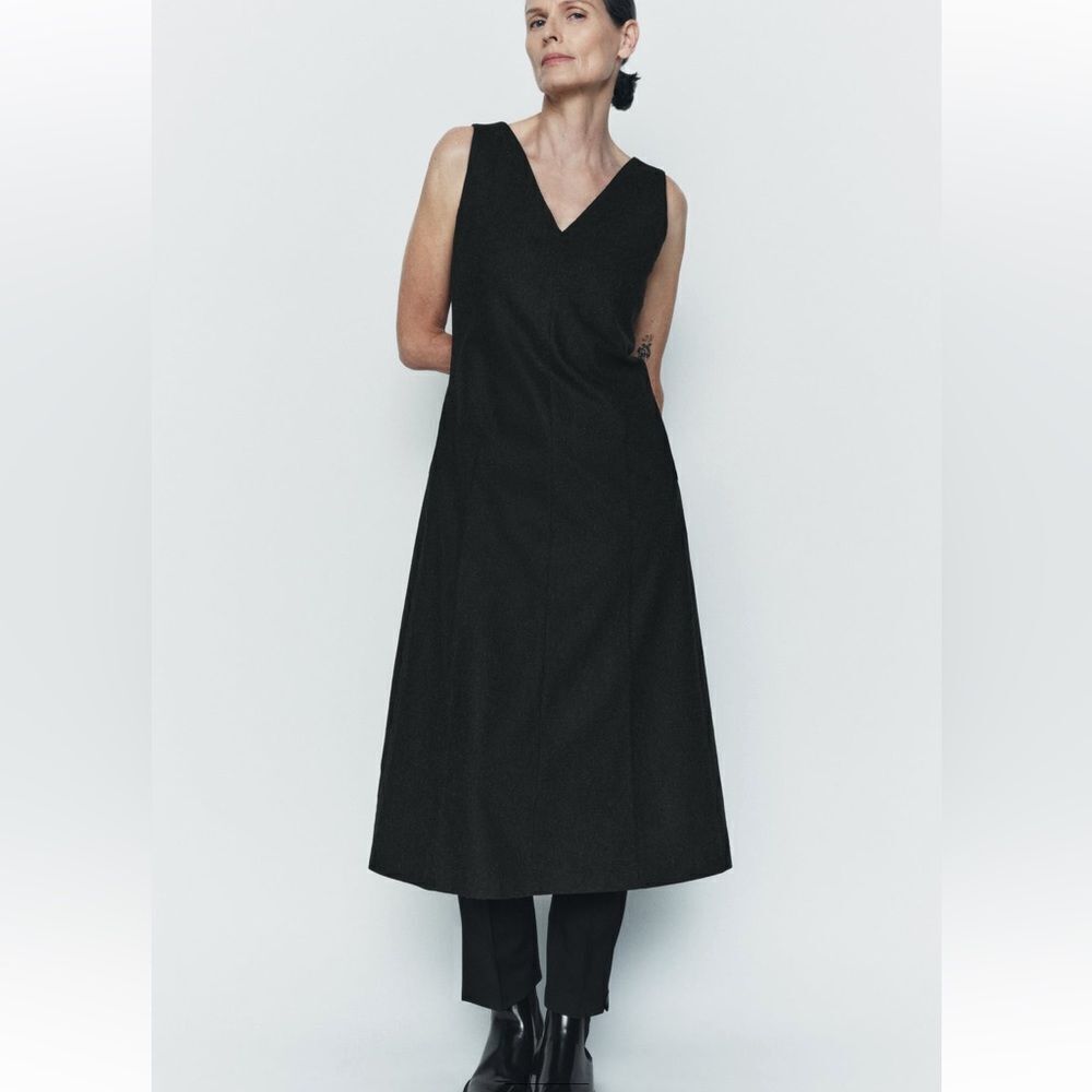 Zara wool blend sleeveless dress
